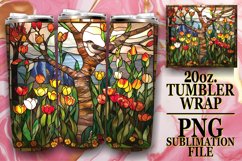 Serene Stained Glass Tumbler Impressions Product Image 1