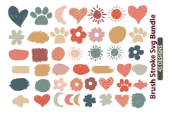 1050 Brush Stroke the Mega Svg Designs Bundle, Keychain Svg Product Image 7