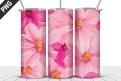 Flowers Tumbler Wrap | Sublimation Design | Tumbler PNG Product Image 1