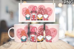 Valentine&#039;s Day Mug Wrap Design-Valentine Gnome Sublimation Product Image 1