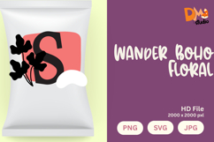 Wander Boho Floral Monogram Product Image 1