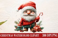 Christmas Gnome Clipart, Winter Clipart Product Image 1