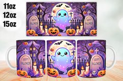 Halloween Boo Mug Wrap Sublimation 11oz, 12oz, 15oz Product Image 1