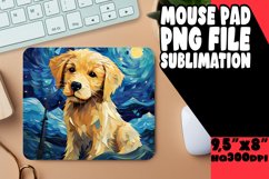 Colorful Dog Painting Mouse Pad for PNG Product Image 1