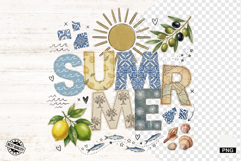 Mediterranean Collage PNG Sublimation Product Image 1