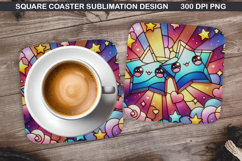 Christmas Coaster Sublimation, Christmas Coaster PNG Design Product Image 1