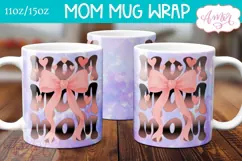 Mom Mug Wrap sublimation PNG, Mother's day coquette mug PNG Product Image 1