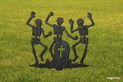 Skeleton Garden Stake Laser Cut | Glowforge | SVG Product Image 2