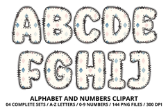 Bellerina Alphabet PNG Cute Ballet Letters Numbers 300 DPI Product Image 2
