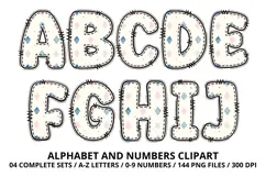 Bellerina Alphabet PNG Cute Ballet Letters Numbers 300 DPI Product Image 2