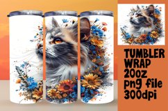 Amusing Kitty Sublimation Tumbler Wrap - 20oz Product Image 1