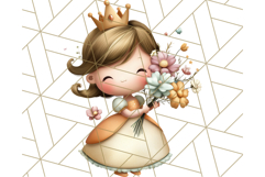 Princess Clipart PNG, Cute Royal Girl Clip Art Product Image 2