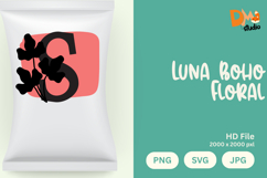 Luna Boho Floral Monogram Product Image 1