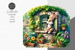 Spring clipart, Rabbit clipart, Animals clipart, Product Image 1