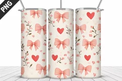 Lovely Hearts Tumbler Design | Valentine's Day Tumbler Wrap Product Image 3