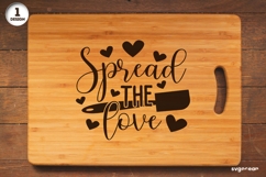 Spread the Love SVG Engraved | Kitchen Quote Product Image 1