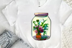 Watercolor Floral Bicycle PNG Clipart Product Image 2