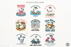 Summer Silly Goose Clipart Product Image 4