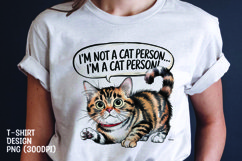 Cat sarcastic t-shirt sublimation png Product Image 1