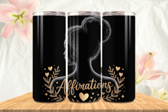 Black Girl Magic Black Woman Positive mind 20oz Tumbler wrap Product Image 1