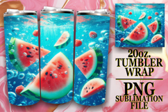 Gentle smiles 20oz tumbler wrap, 3D Fruits Product Image 1
