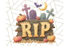 Kawaii Halloween Clipart Cute Kids and Candy Elements Png Product Image 2
