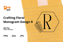 Crafting Floral Monogram Design Product Image 1