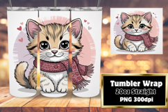 EYE-CATCHING 20oz Tumbler PNG , Valenines Animals Product Image 1