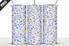Flowers Tumbler Wrap | Sublimation Design | Tumble PNG Product Image 3