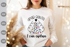 Dear Santa, I Can Explain SVG Design Product Image 1