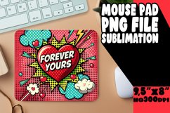 Unique Mouse Pad Sublimation Magic, 3D Heart Product Image 1