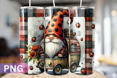 Ladybug Gnome Tumbler PNG Bundle Product Image 7