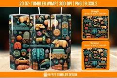 Children Toys Tumbler Wrap Designs, Sublimation Wrap Product Image 1