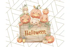 Creepy Carnival Halloween Clipart PNG with Hayride Art Product Image 2