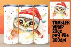 BEAUTIFUL 20oz Tumbler Wrap PNG , Christmas Animals Product Image 1