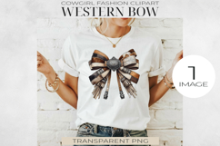Western Style Bow Clipart, Sublimation PNG. Product Image 1