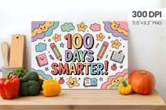 100 days of school Cutting Board PNG Design, Teacher PNG Product Image 1