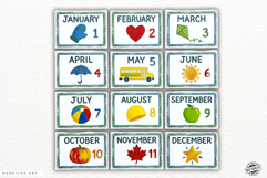 School Flash Cards Clipart Product Image 6