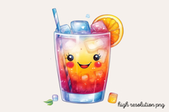 Cute Kawaii Summer Clipart PNG Product Image 1
