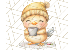 Warm &amp; Fuzzy Mornings PNG Clipart, Cozy Animal Art Download Product Image 2