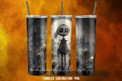 Halloween Scary Tumbler Wrap Sublimation Desings Product Image 2