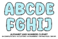 Daffodil Floral Patchwork Alphabet PNG Clipart 300 DPI Product Image 2