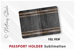 Wooden Barrel pattern - Passport Holder sublimation. Product Image 2