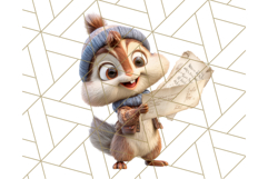 Forest Mail Delivery Clipart PNG, Animal Post Office PNG Product Image 2
