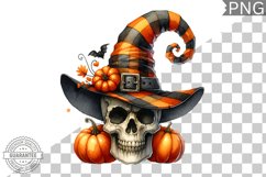 Halloween Skull Sublimation - Clipart PNG Design Product Image 1