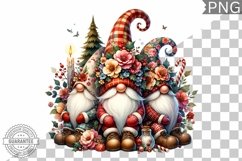 Christmas Gnome Sublimation - Clipart PNG Design Product Image 1
