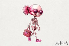Valentines day skeletons Clipart PNG Product Image 1