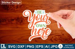 Motivational sticker design, Inspirational sticker design Product Image 1