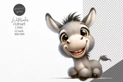 Donkey clipart, Animals clipart, Nursery clipart Product Image 1