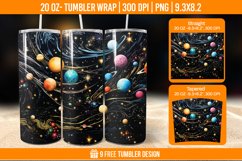 Northern Lights Tumbler Wrap Designs, Sublimation Wrap Product Image 1